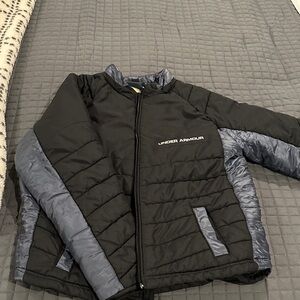 Under Armour boys Black and Silver winter jacket